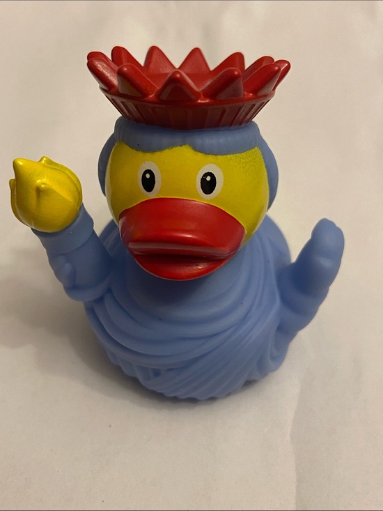 Festive voice Other - Festive Voice Rubber Duck Statue of Lady Liberty Blue Yellow and Red 1.5” Inch